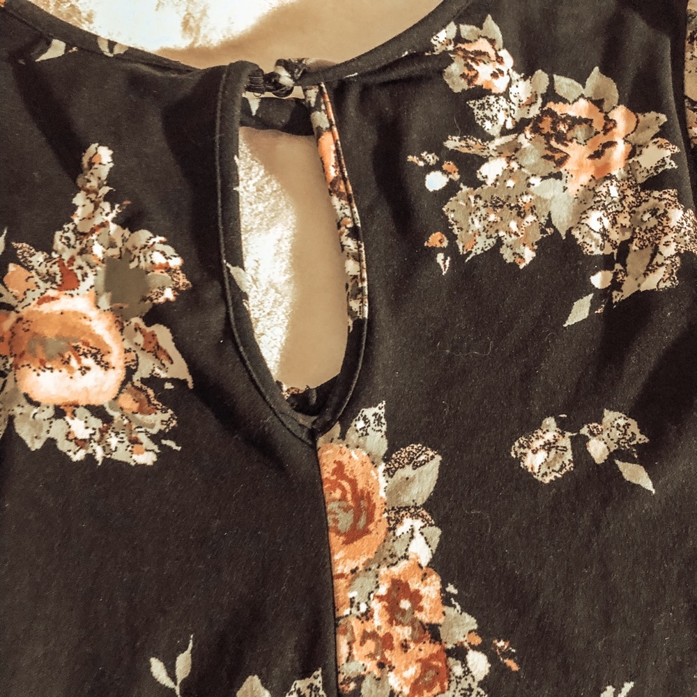 Black floral dress